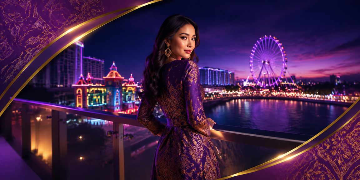 Suasana hiburan kasino Malaysia dengan motif batik dan kegembiraan pemain 40150